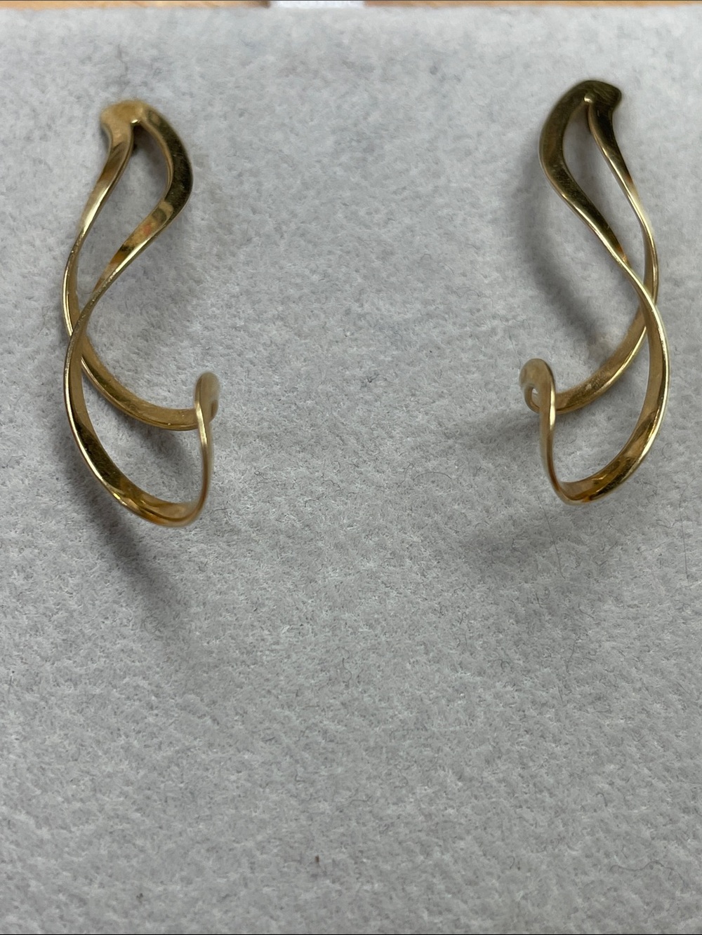 14k wave earrings 14K